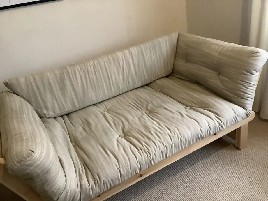 Futon company Twingle natural, Solid pine wood sofa bed