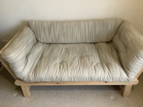 Futon company Twingle natural, Solid pine wood sofa bed