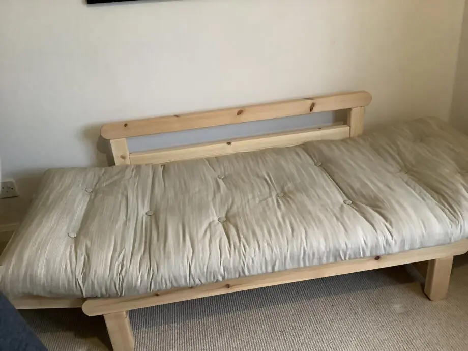 Futon company Twingle natural, Solid pine wood sofa bed