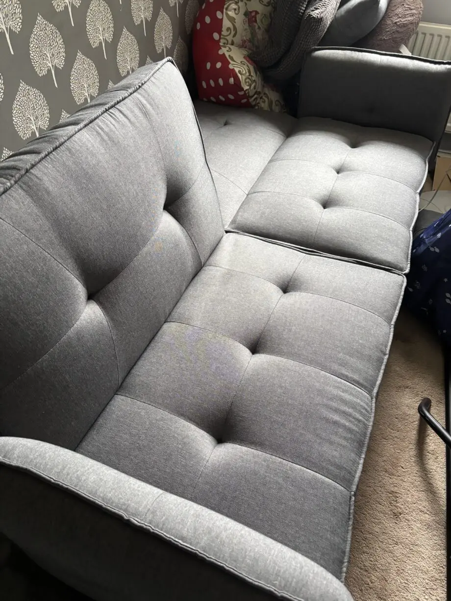 Grey sofa bed