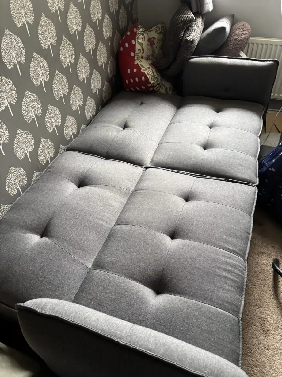 Grey sofa bed