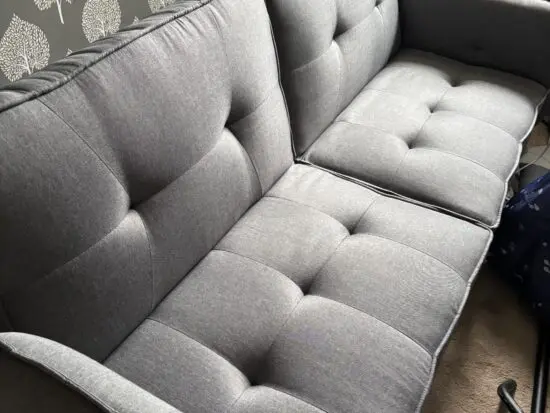 Grey sofa bed