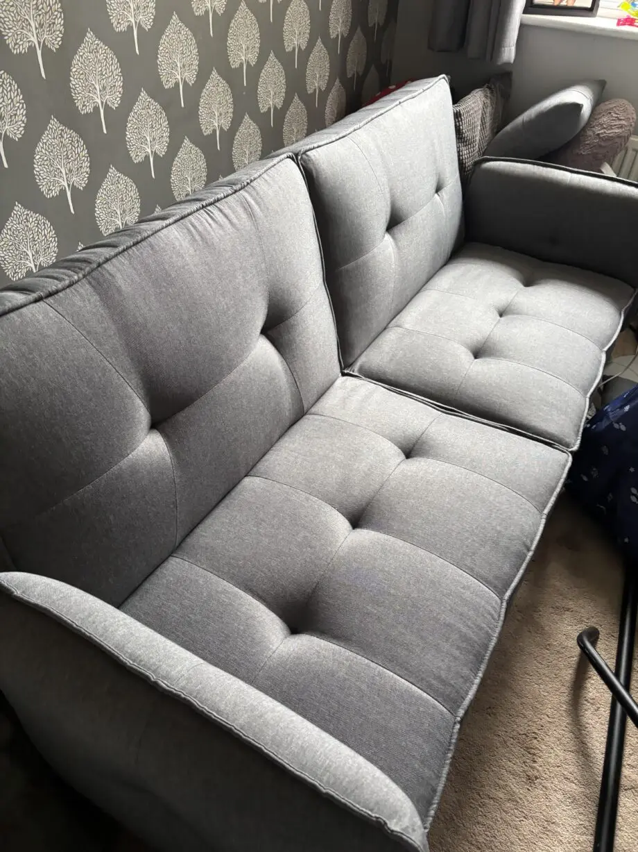 Grey sofa bed