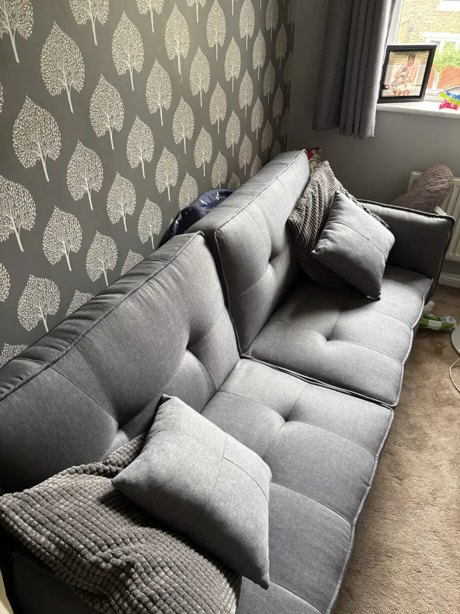 Grey sofa bed