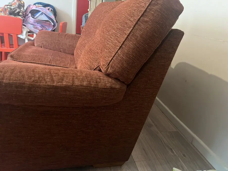 Comfortable mid-century 2 seater sofa - “Classic Brown”