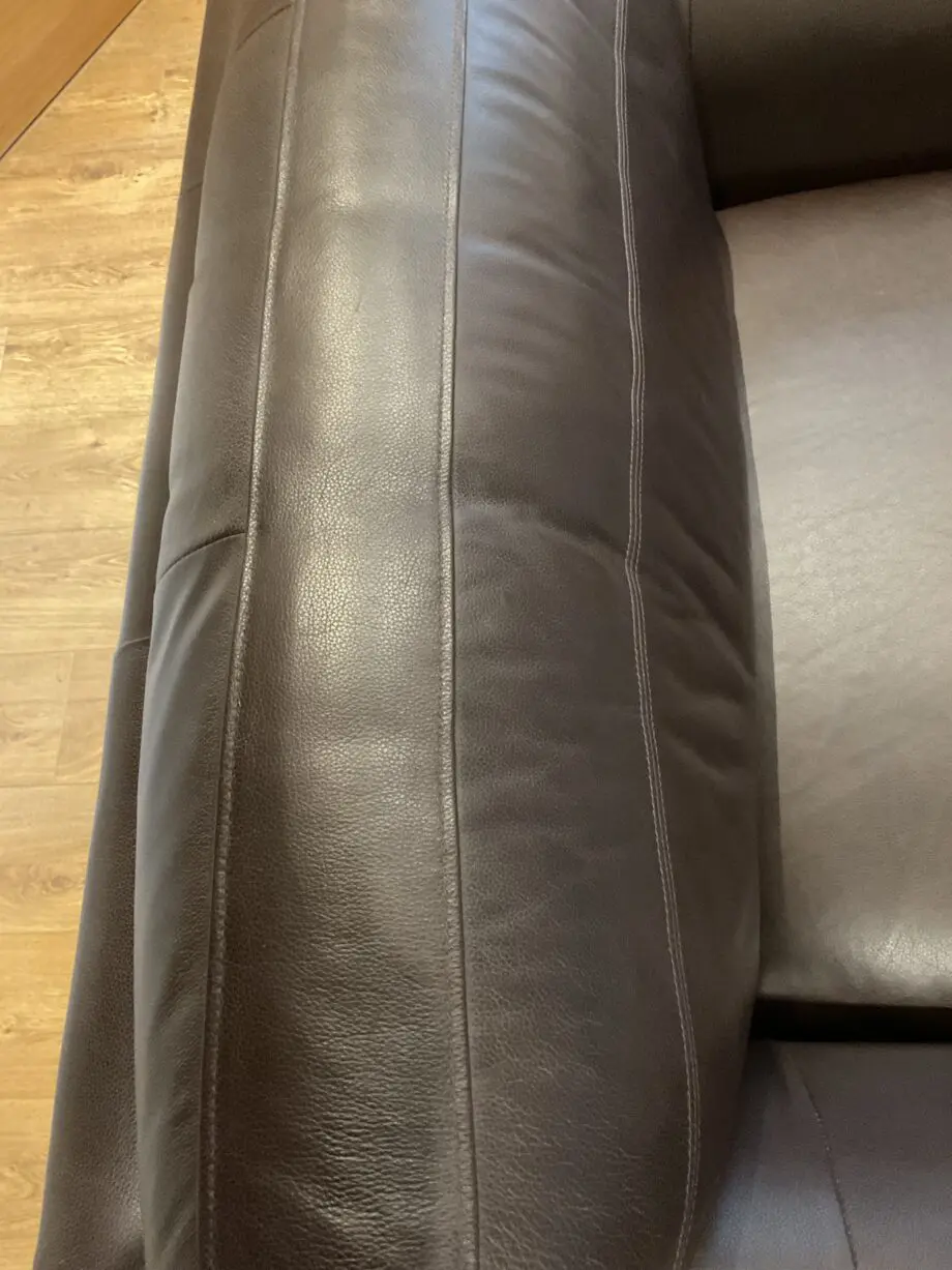 Next leather snuggle chair brown