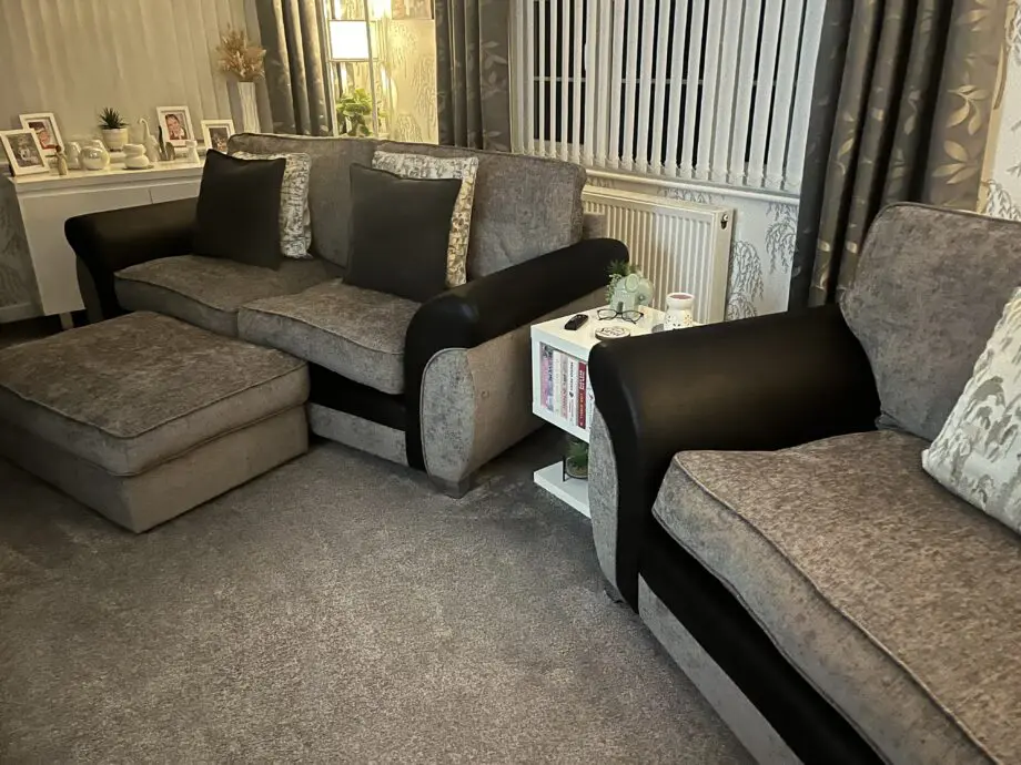 SCS Kadie 3 seater sofa and cuddle chair.