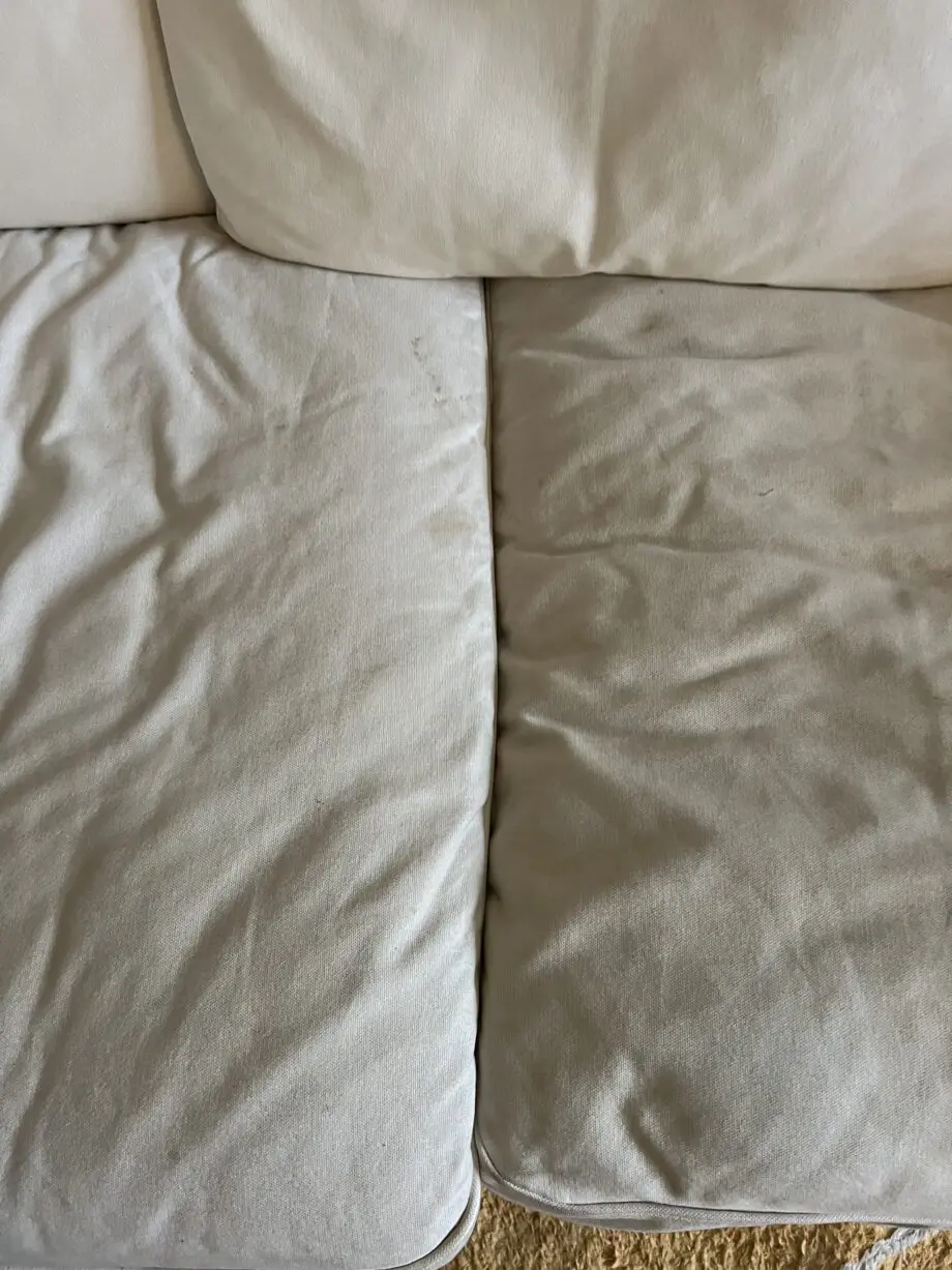 White IKEA sofa