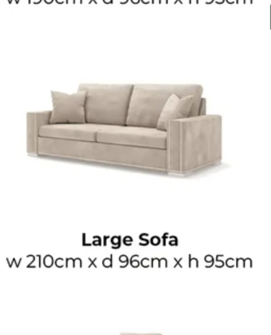 Brand new Rowan Homes ‘Olivia style’ large sofa
