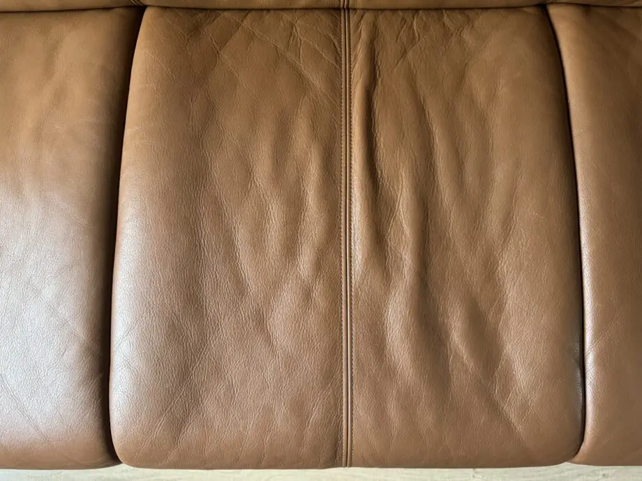 Made in Japan Genuine Leather Horn 3-Seater Sofa
