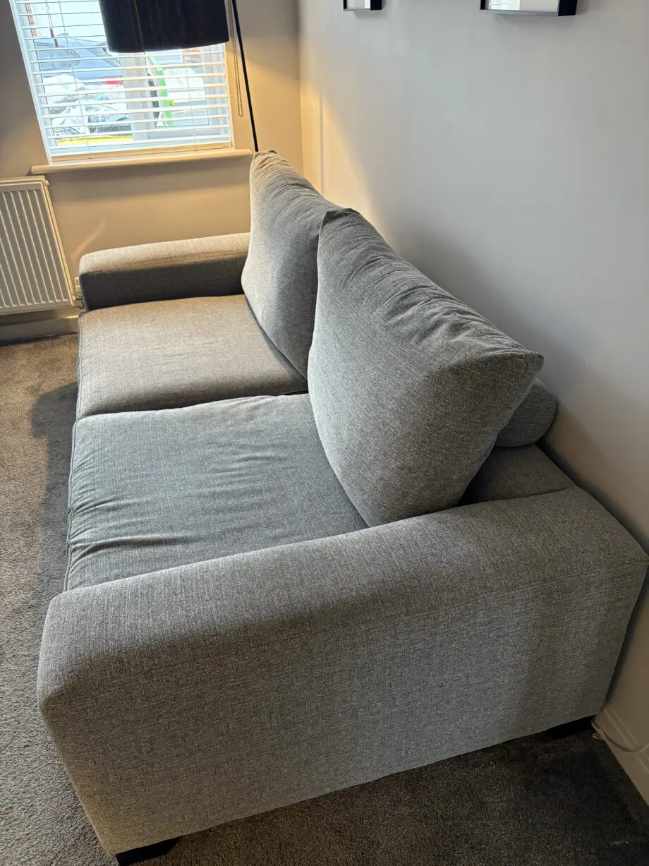 Handmade Italian Light Grey Sofs