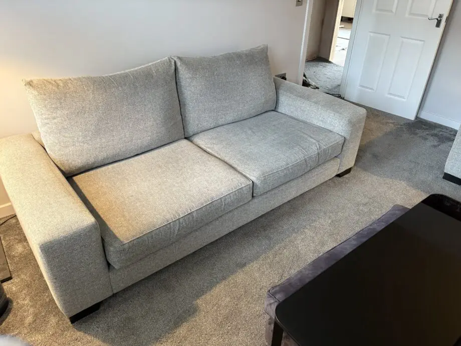 Handmade Italian Light Grey Sofs