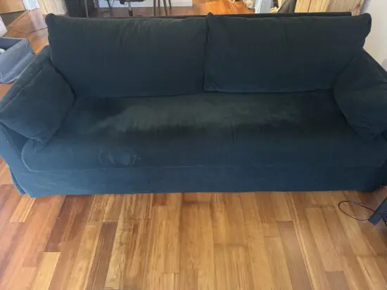 Ikea green sofa