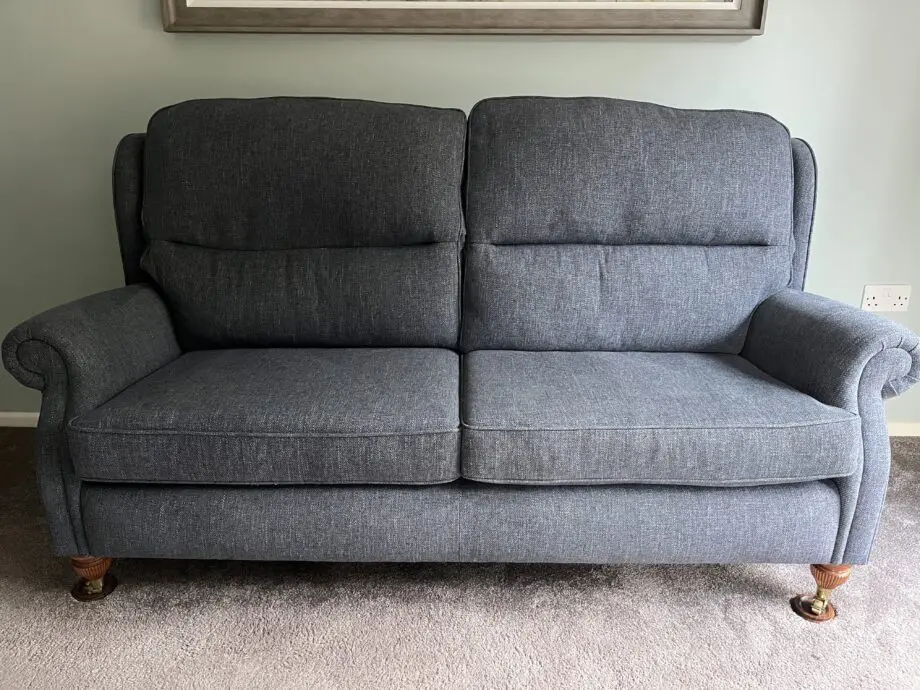 HSL Burrows Classic - Legged v2 Standard 3 Seater Sofa Pisa Ocean (Blue)