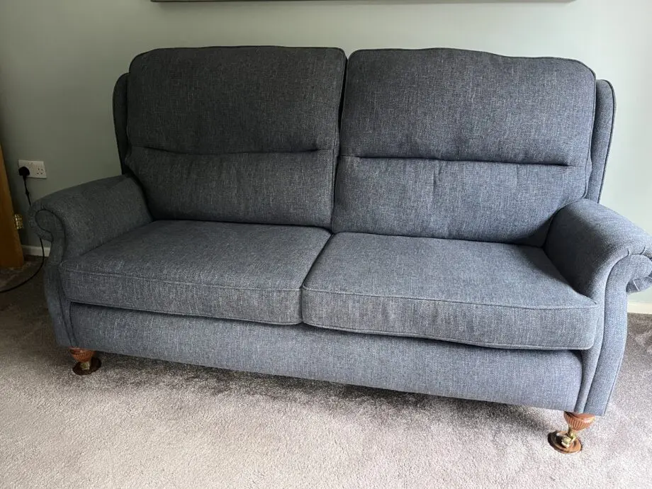 HSL Burrows Classic - Legged v2 Standard 3 Seater Sofa Pisa Ocean (Blue)