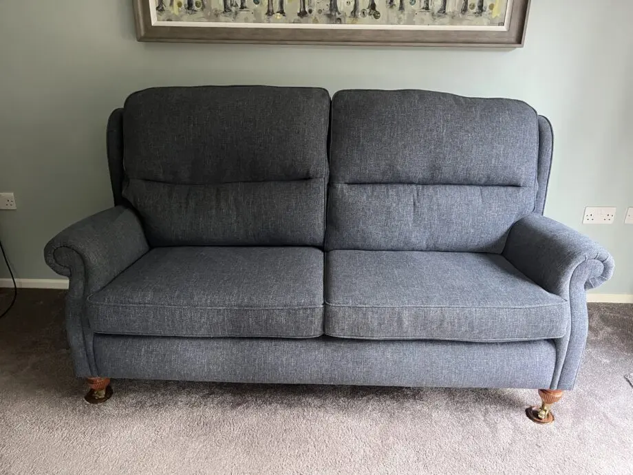 HSL Burrows Classic - Legged v2 Standard 3 Seater Sofa Pisa Ocean (Blue)