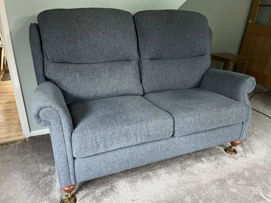 HSL Burrows Classic - Legged v2 Standard 2.5 Seater Sofa Pisa Ocean (Blue)