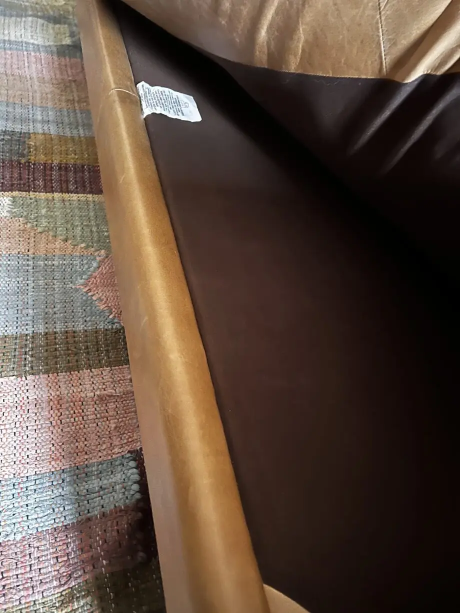 Stylish Leather Made.com sofa