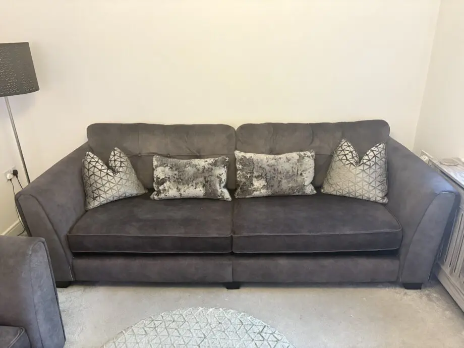 Furniture Village Ariana Dapple Mink Sofa Set