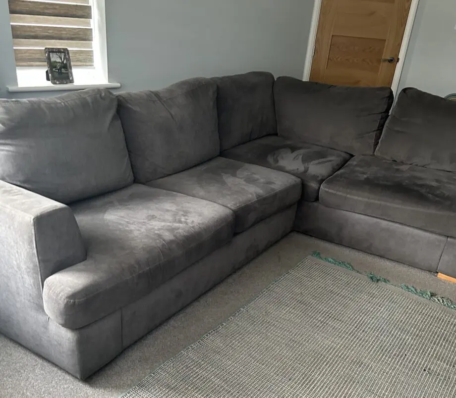DFS Grey Orka left hand corner sofa-bed