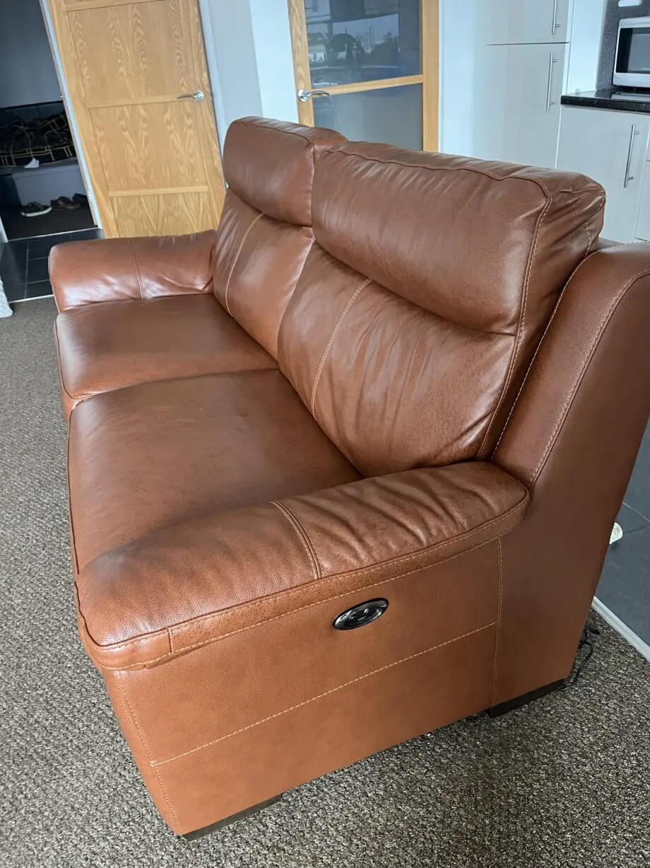 DFS Colour Brandy Vento 3 Seat Dble Recliner + by Footrest