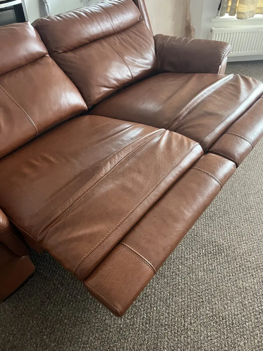 DFS Colour Brandy Vento 3 Seat Dble Recliner + by Footrest