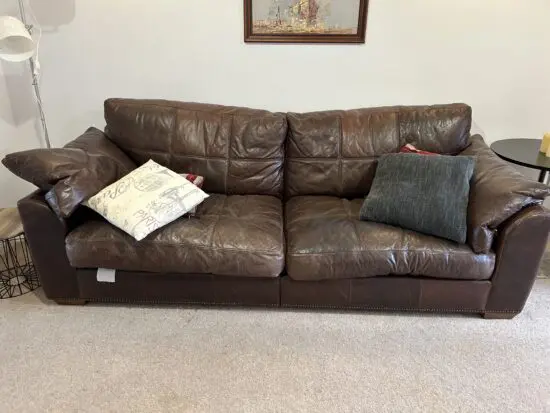 3 piece leather sofa