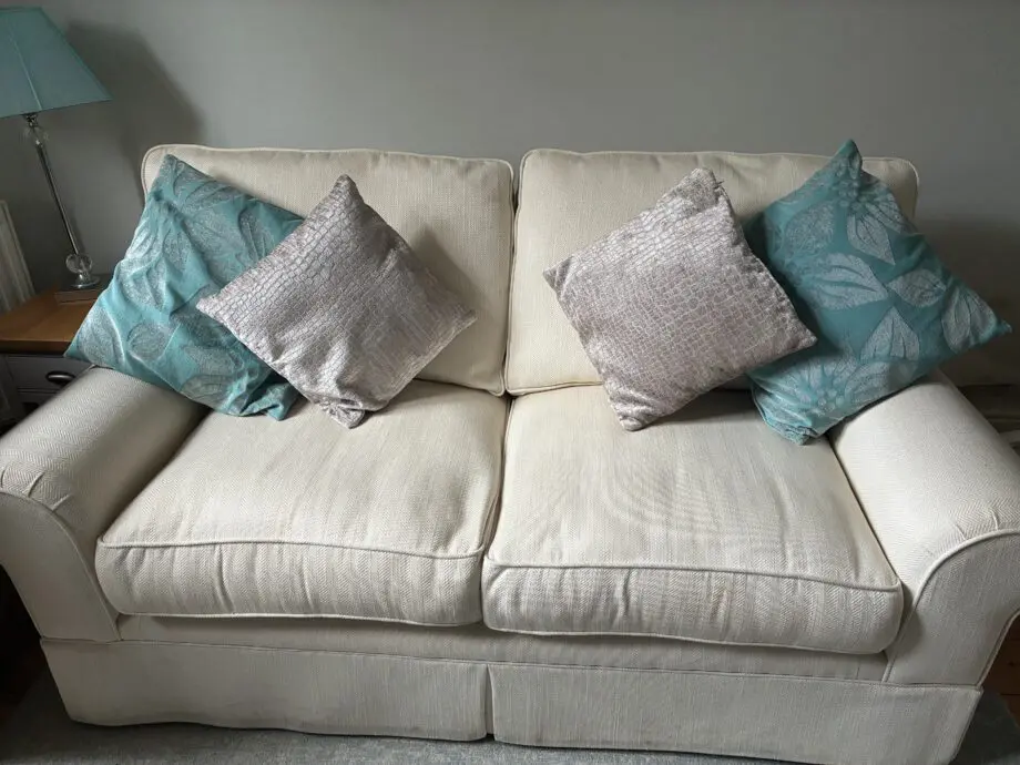 Laura Ashley Cream Sofa and Chair