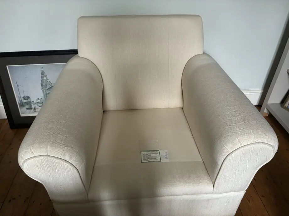 Laura Ashley Cream Sofa and Chair