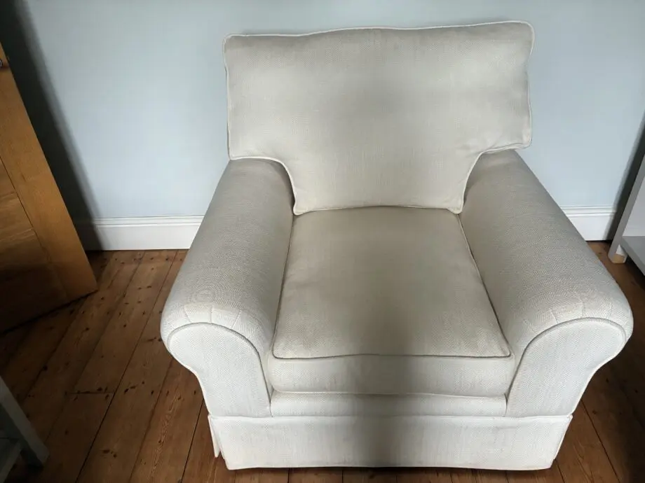 Laura Ashley Cream Sofa and Chair
