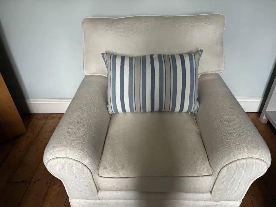 Laura Ashley Cream Sofa and Chair