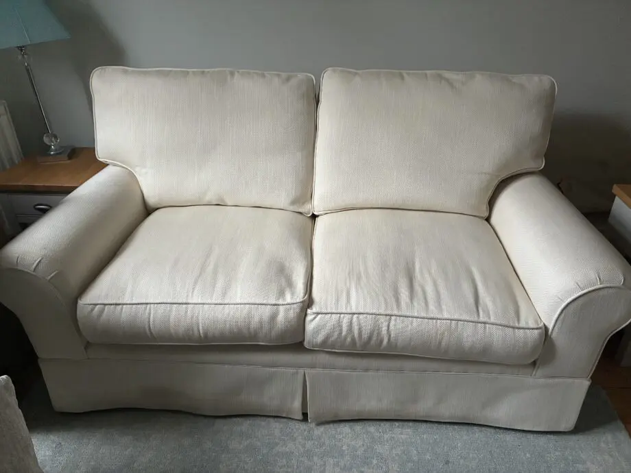 Laura Ashley Cream Sofa and Chair
