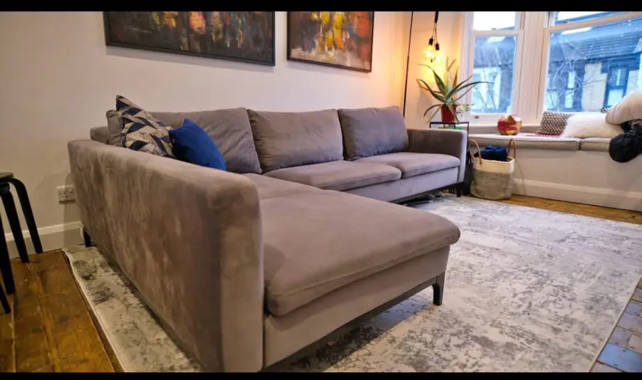Novia - Grey Corner Sofa - Metrople