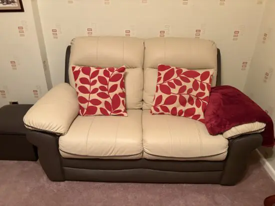 Scs 2 seater leather sofas