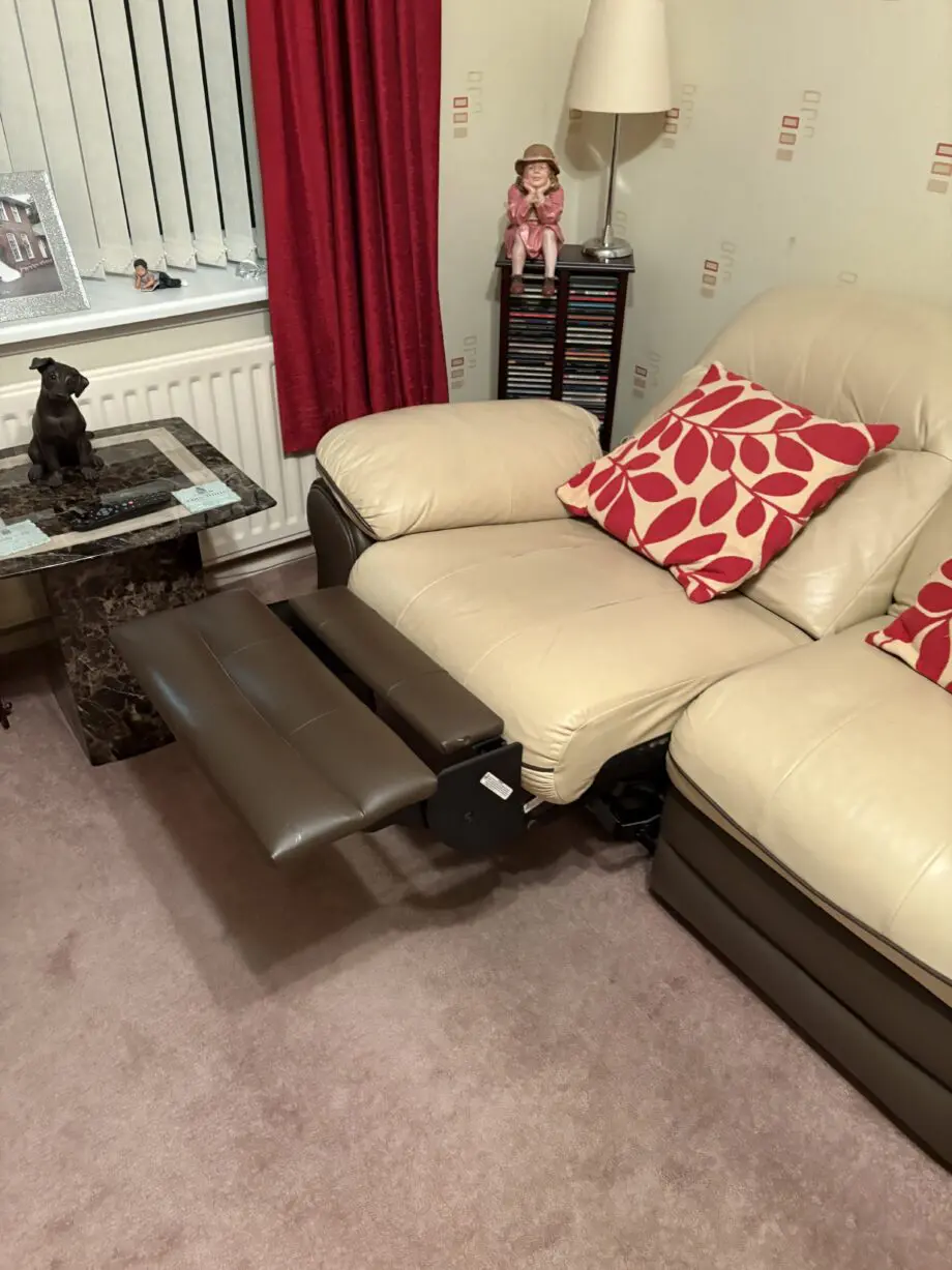 Scs 2 seater leather sofas