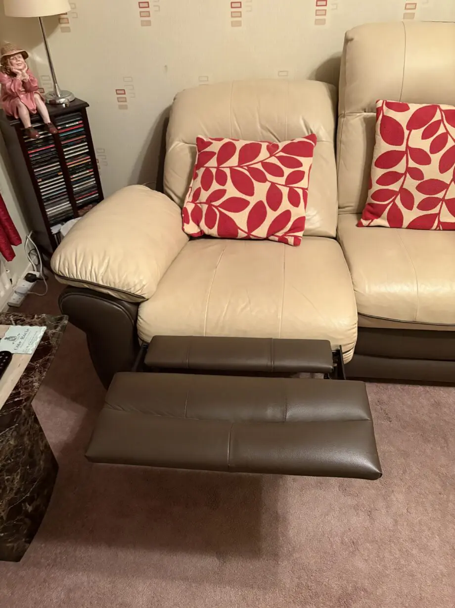Scs 2 seater leather sofas