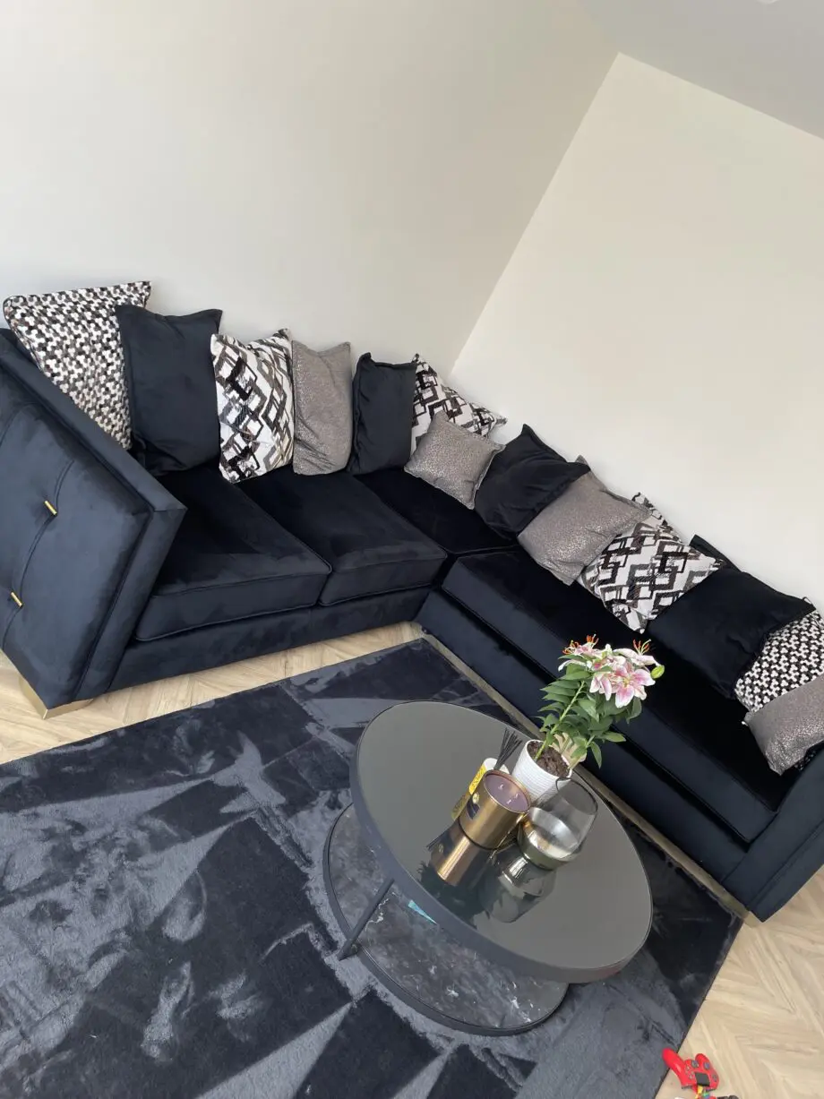Sofology Titan Corner Sofa in black