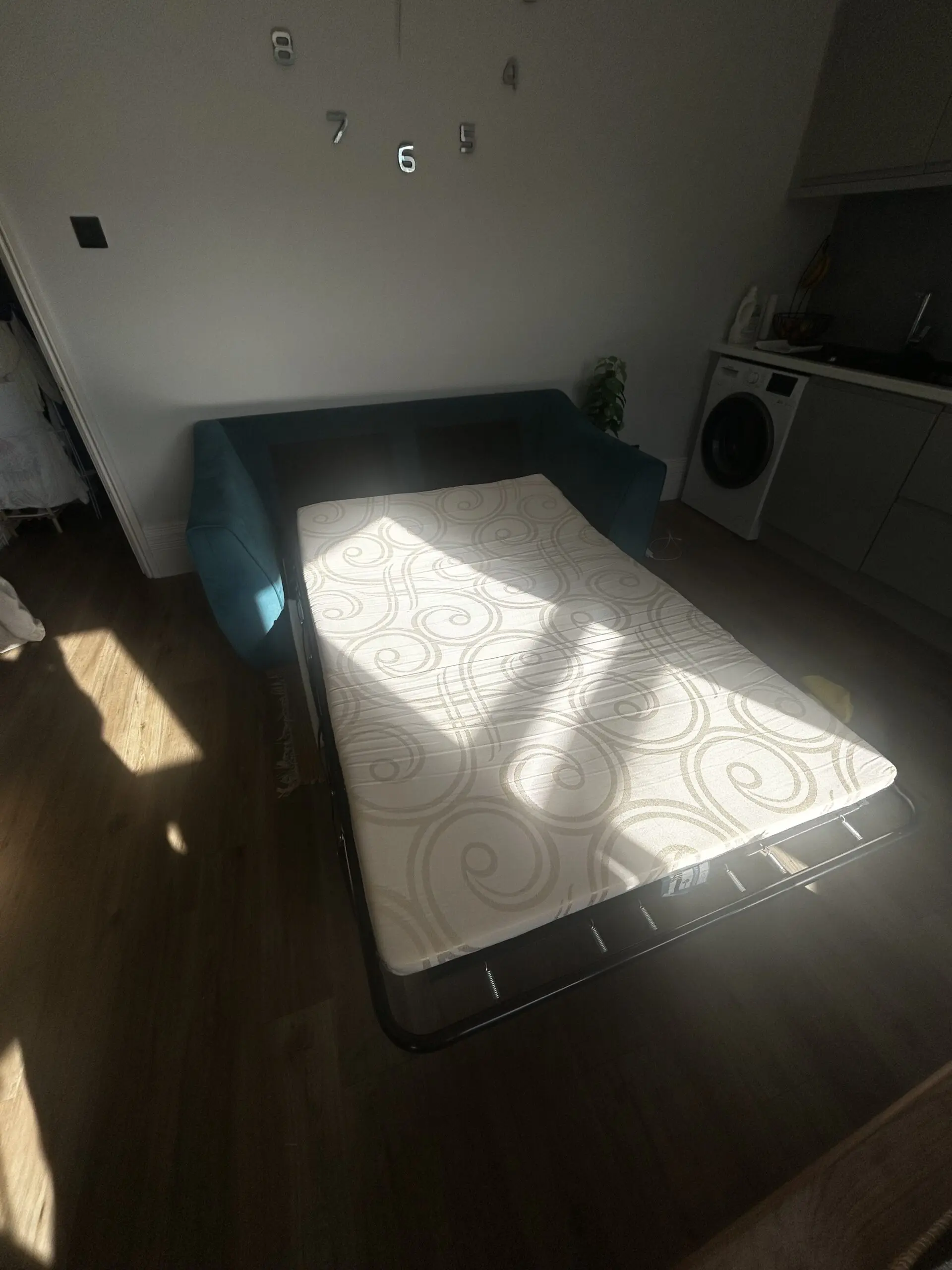 DFS Teal Onley 2 Seater Sofa Bed