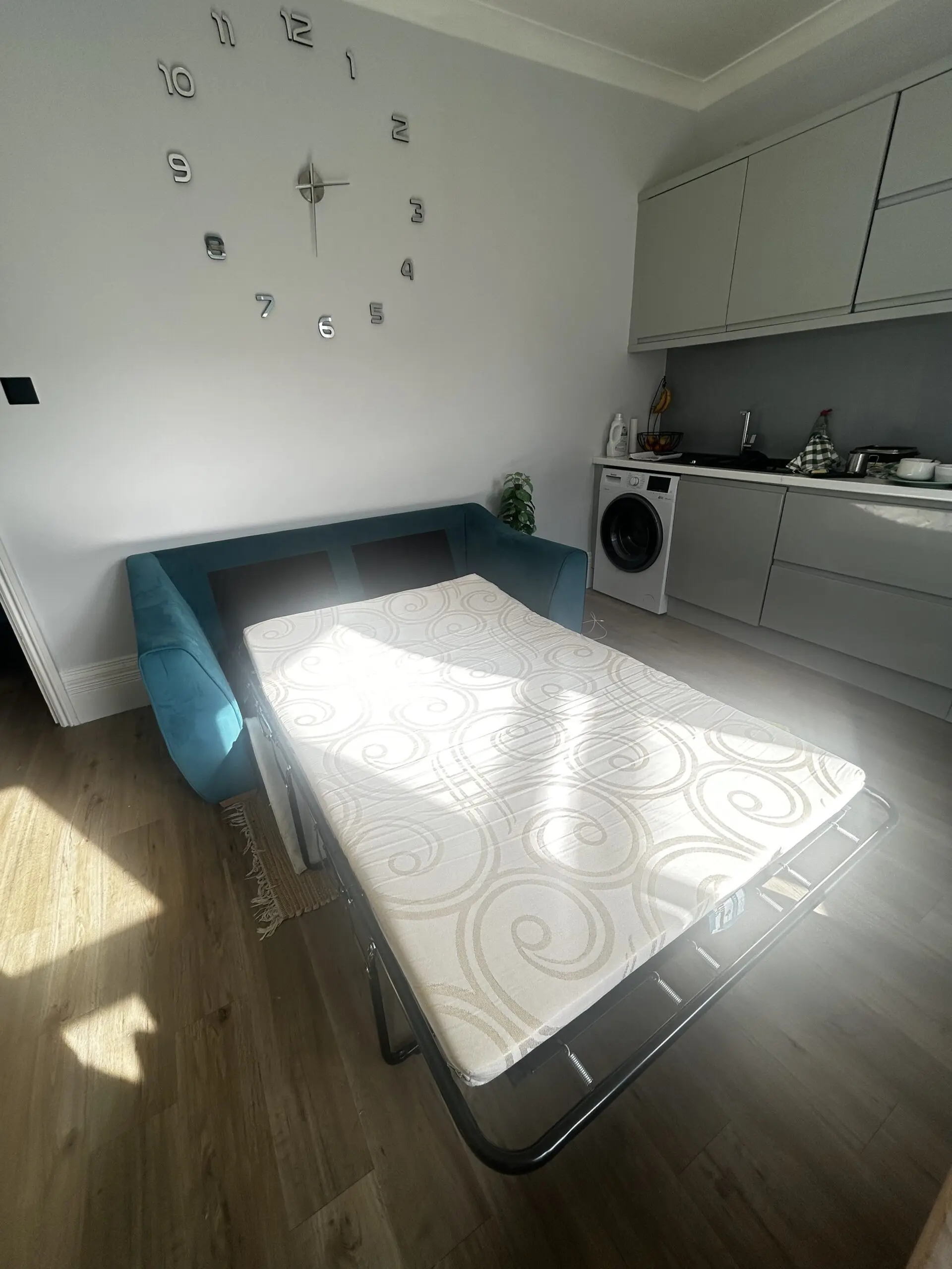 DFS Teal Onley 2 Seater Sofa Bed