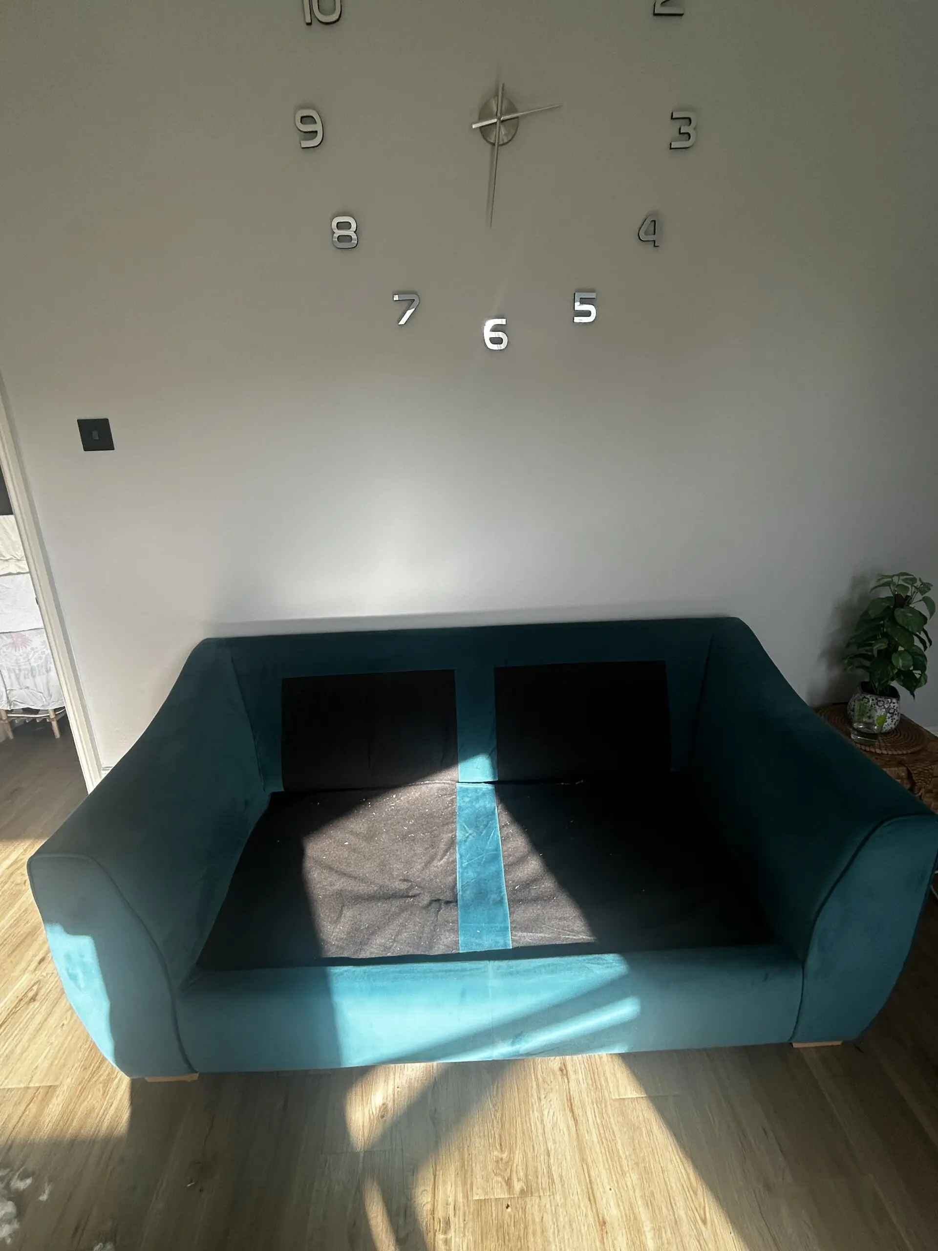 DFS Teal Onley 2 Seater Sofa Bed