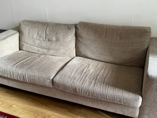 Comfy Beige Sofa.
