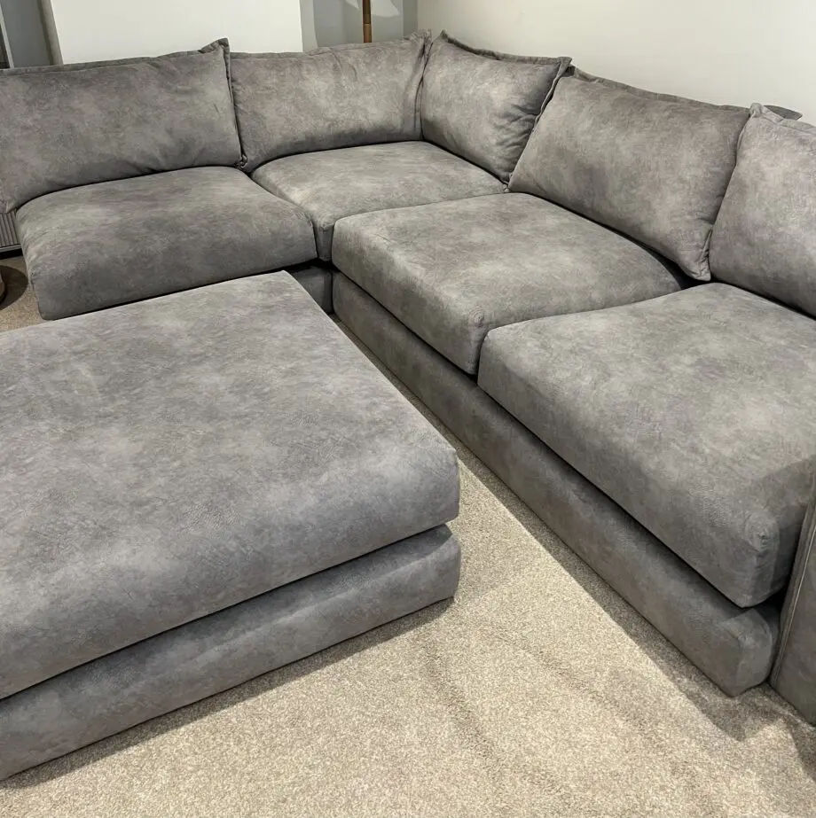 DFS Indulgence Right Arm 4 Piece Corner Sofa and Foot Stool