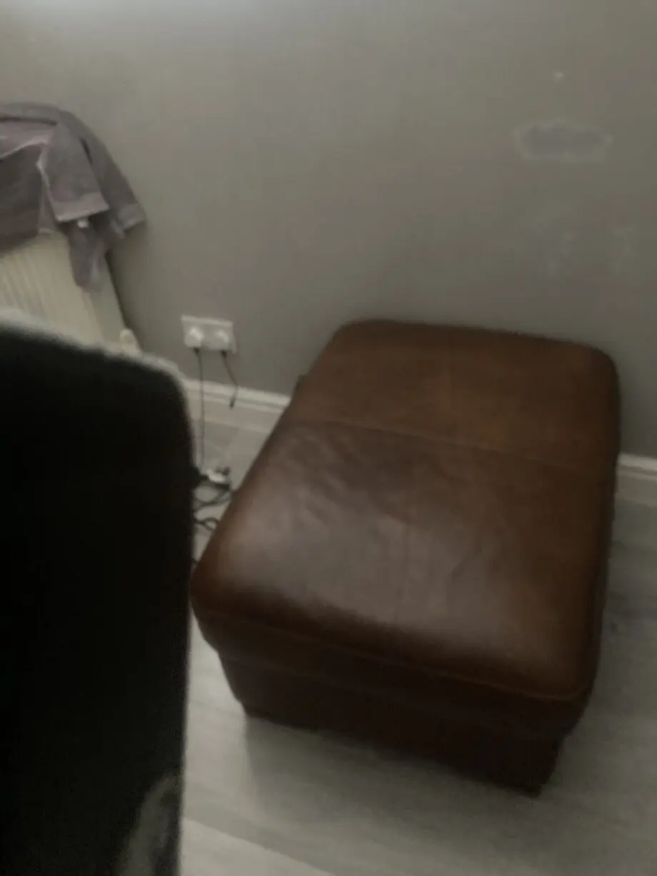 Brown leather brown /tan sofa set