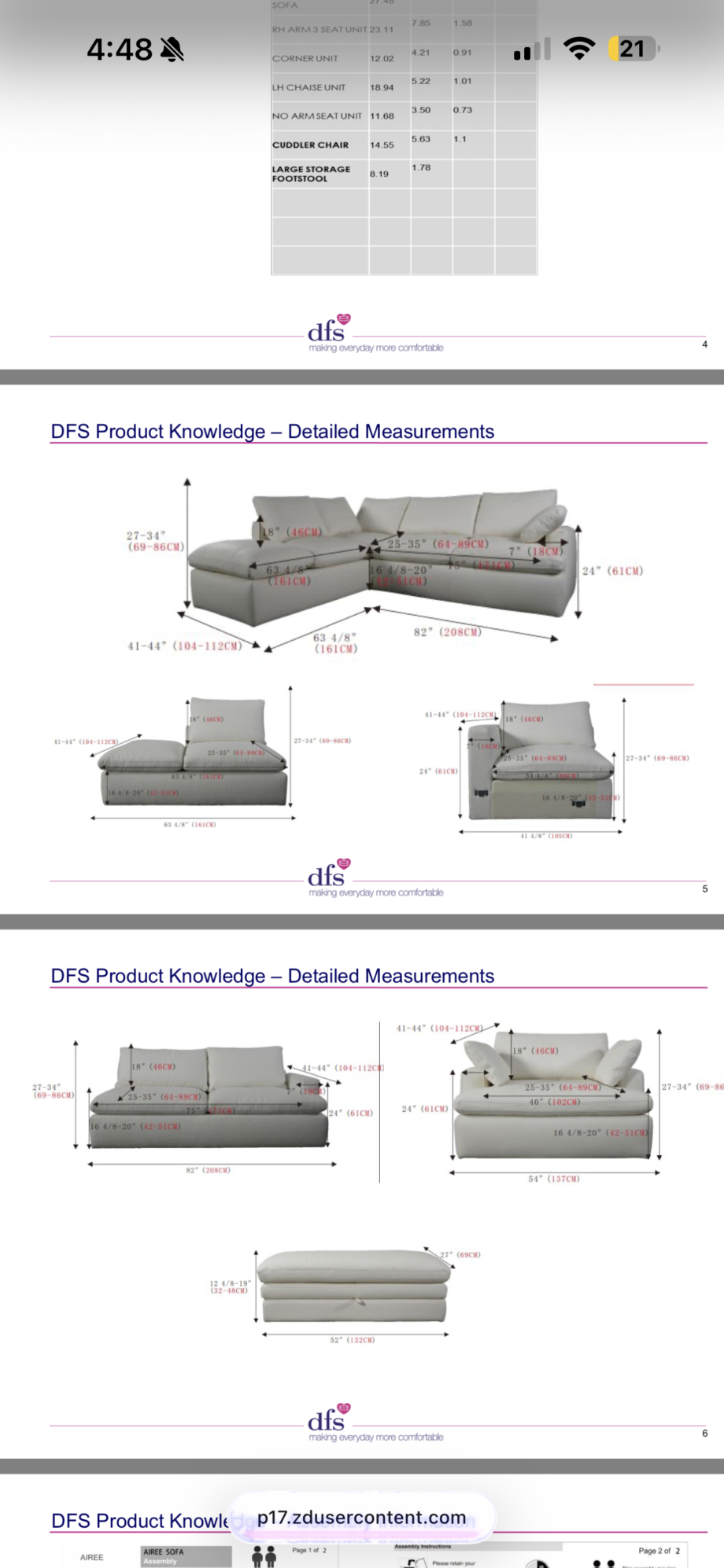 Dfs - Airee sofa - white