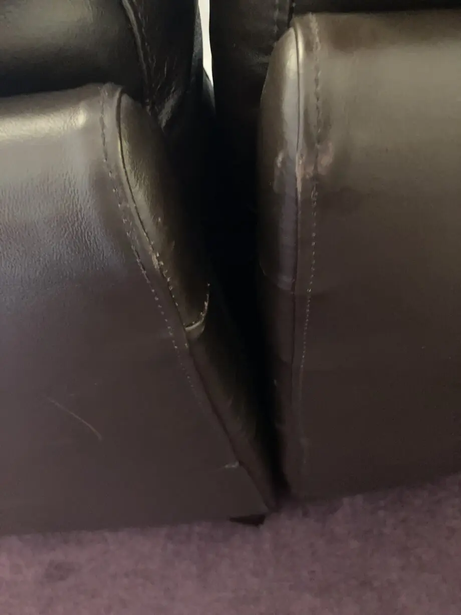 Beautiful and comfy dark brown leather corner sofa.