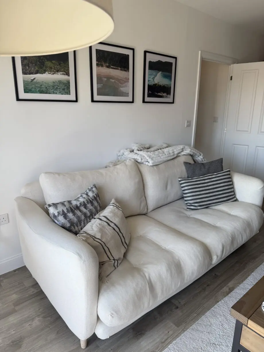 Loaf Banofee Sofa in alabaster colour