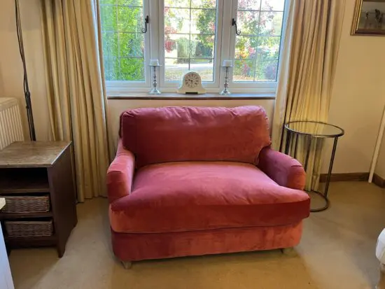 Loaf Red Jonesy Love Seats - LIKE NEW