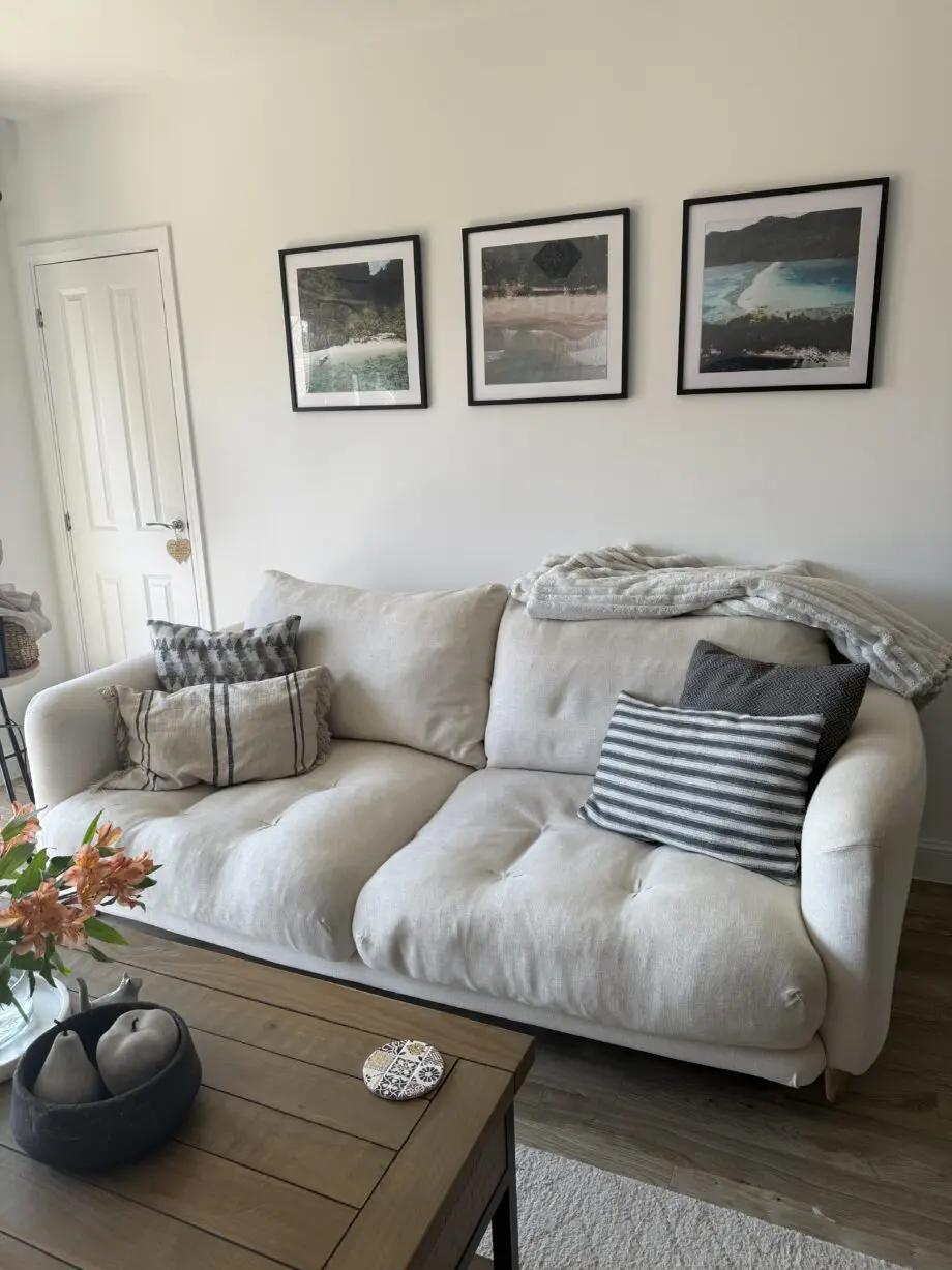 Loaf Banofee Sofa in alabaster colour