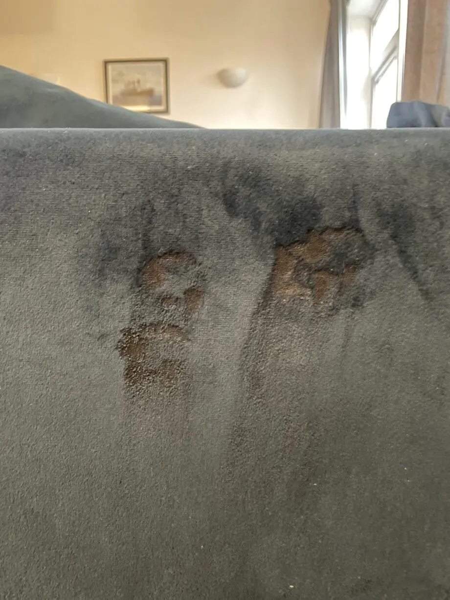 DFS plush pillow back left hand facing large chaise end sofa