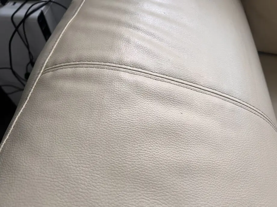 Faux leather 2 seater sofa